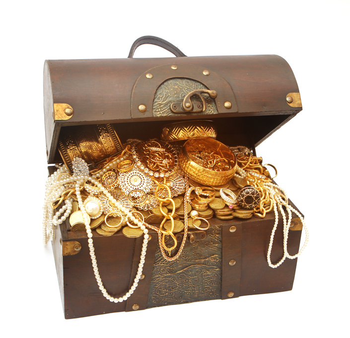 A picture of a brown treasure chest